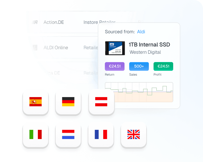 ProfitPath Supplier Search — online arbitrage software scanning 1000+ European shops for profitable Amazon products ProfitPath Supplier Search — online arbitrage software scanning 1000+ European shops for profitable Amazon products