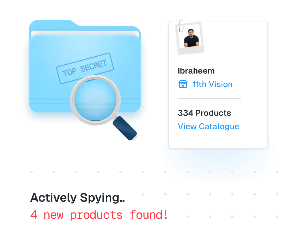 Spy on your competitors with ease and buy their products Spy Search